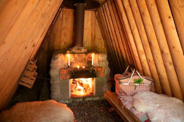 Adventure in charcoal hut for two